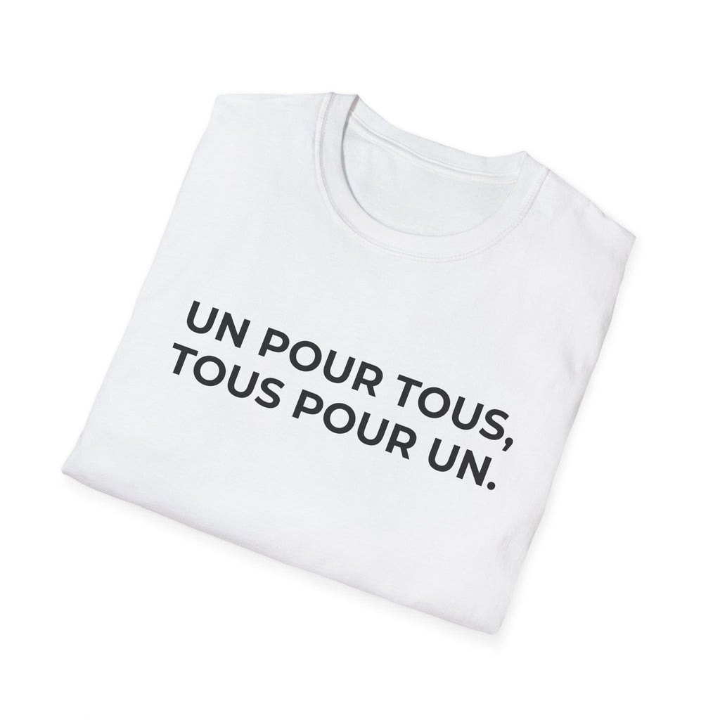 UN POUR TOUS, TOUS POUR UN.
