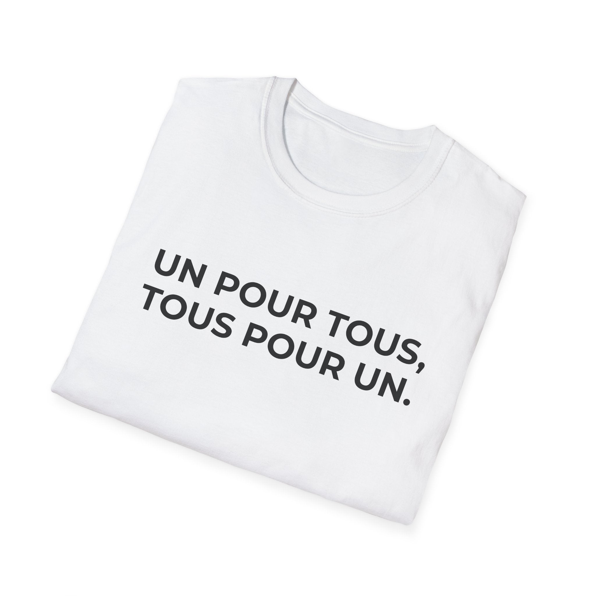 UN POUR TOUS, TOUS POUR UN.
