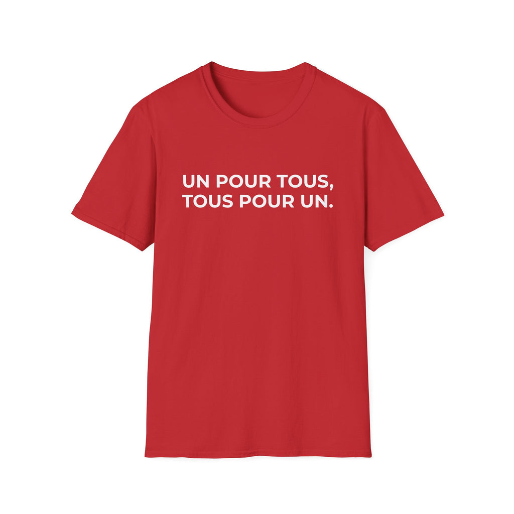 UN POUR TOUS, TOUS POUR UN.
