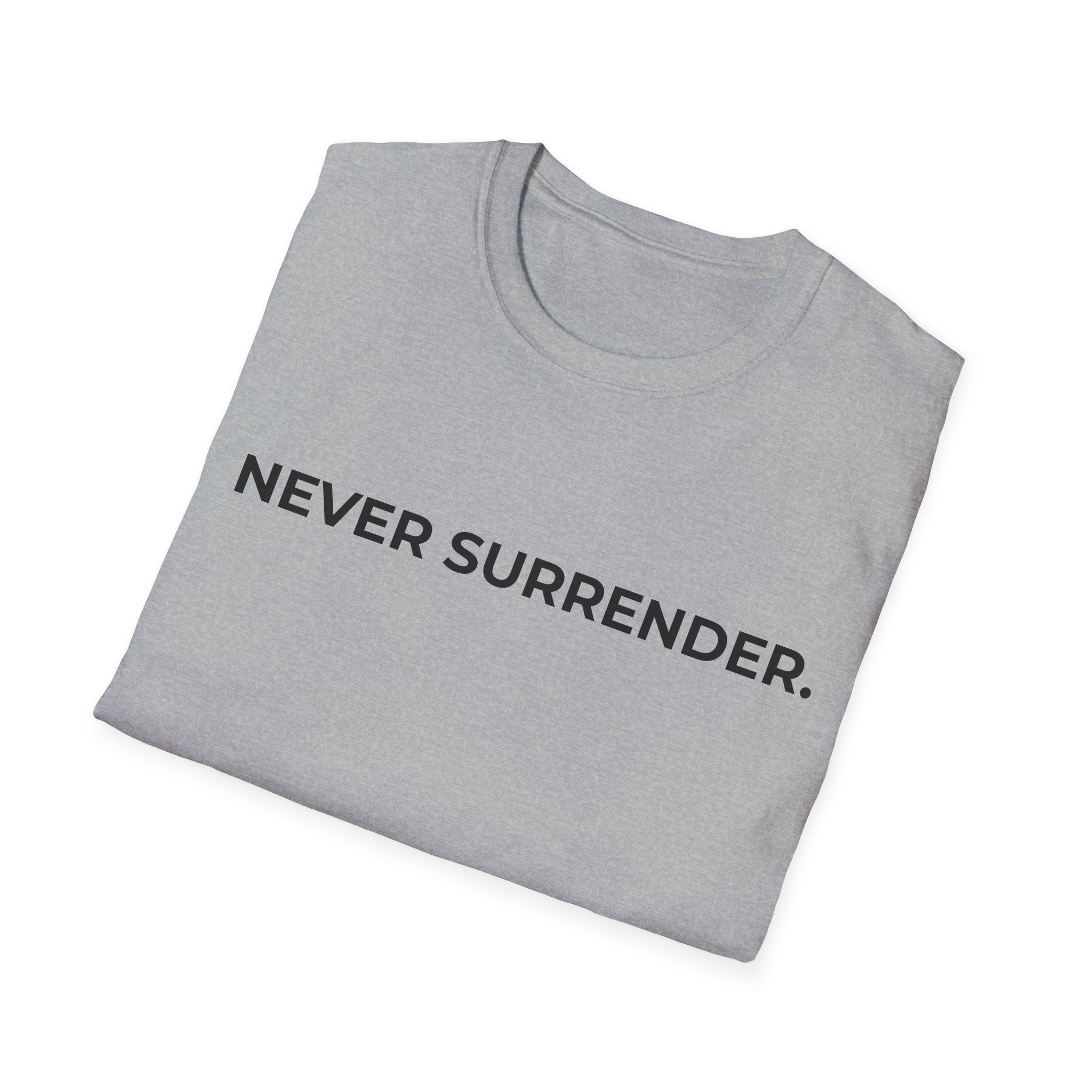 NEVER SURRENDER.