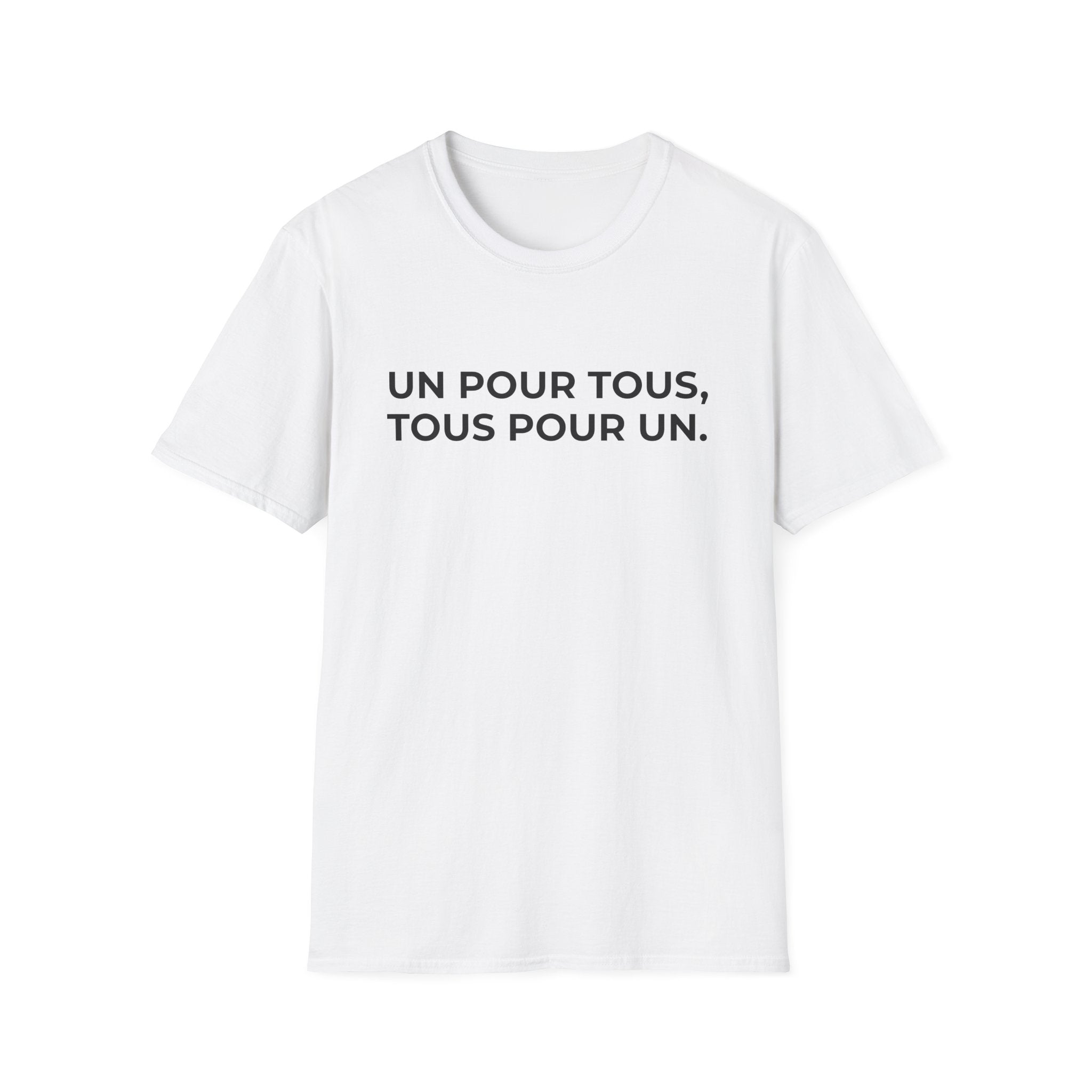 UN POUR TOUS, TOUS POUR UN.