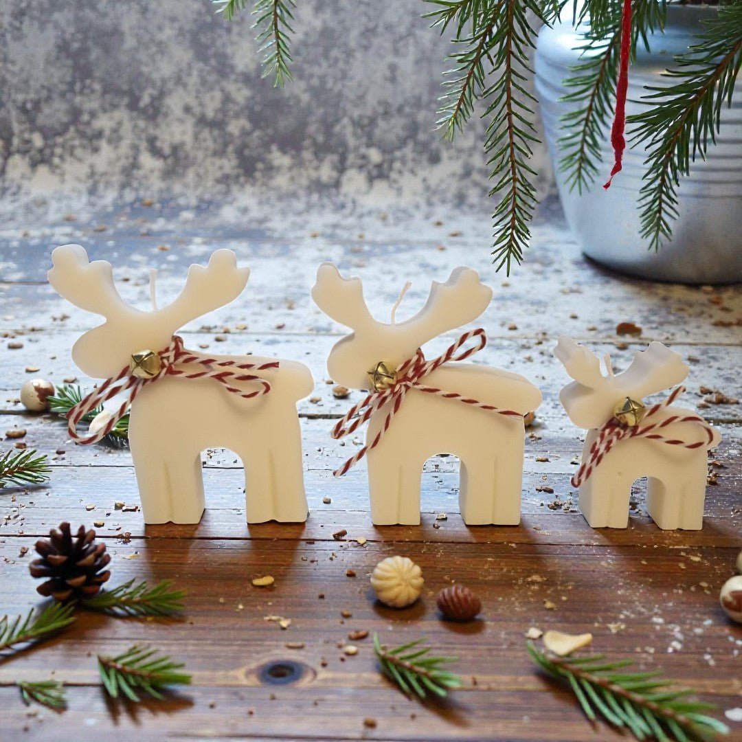 Trio Winter Reindeer