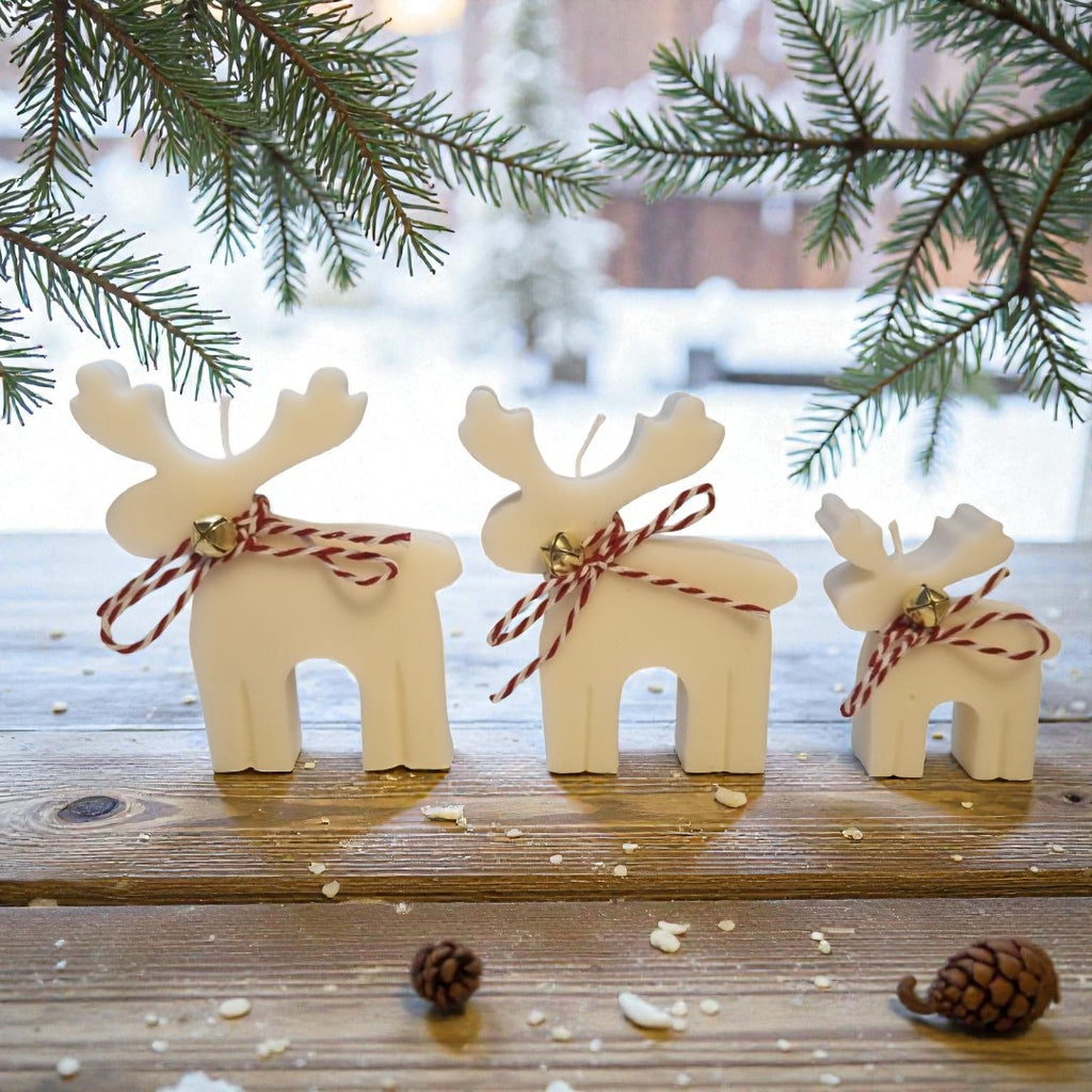 Trio Winter Reindeer