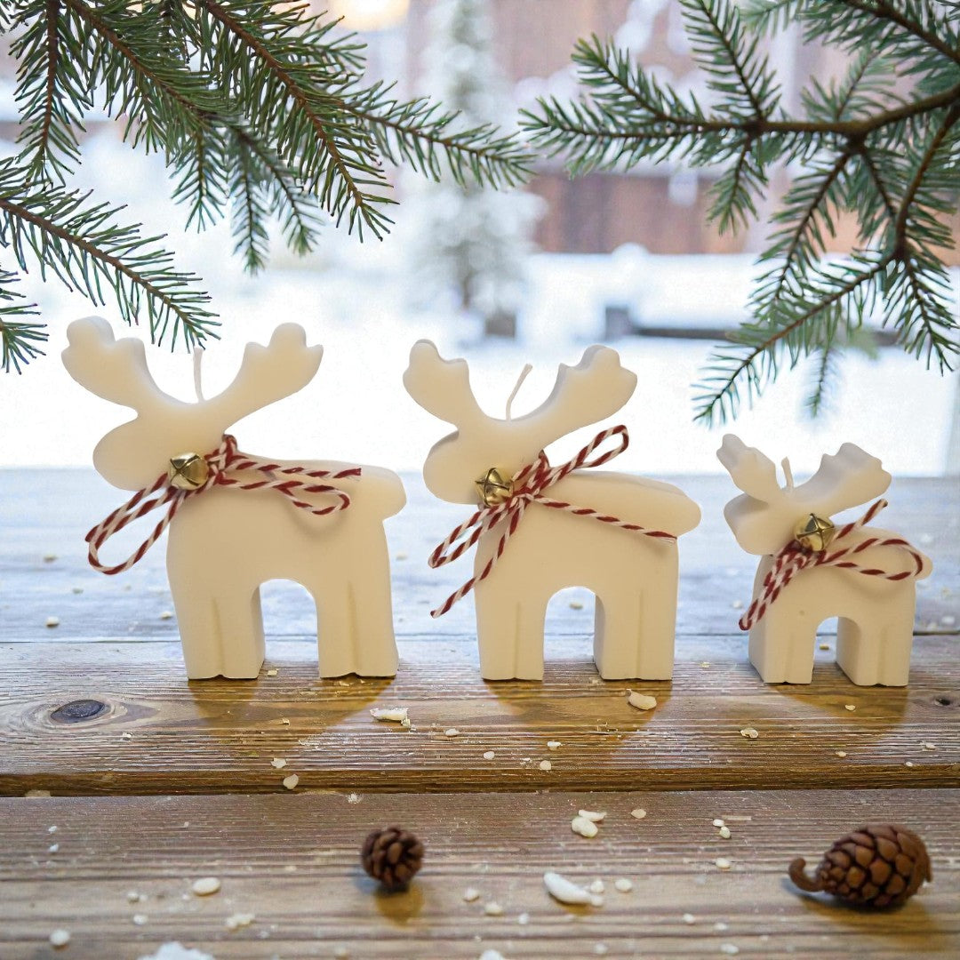 Trio Winter Reindeer