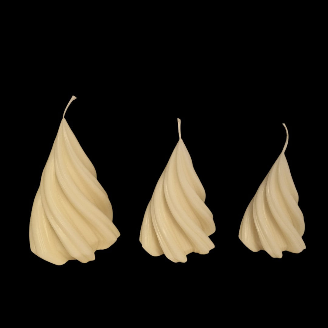 Winter Spiral Trio – Lot de 3 Sapins Torsadés